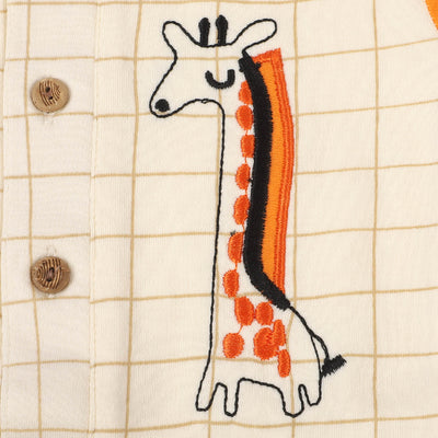 Infant Boys Knitted Romper Zebra & Giraffe - AfterGlow
