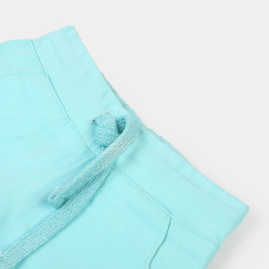 Infant Girls Cotton Short My Secret Garden - Aqua Green