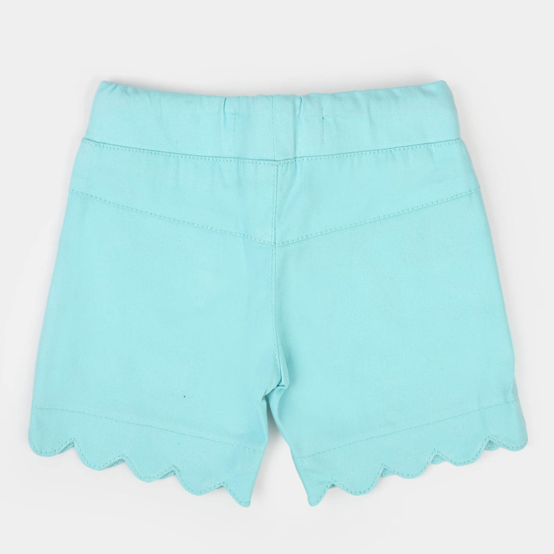 Infant Girls Cotton Short My Secret Garden - Aqua Green