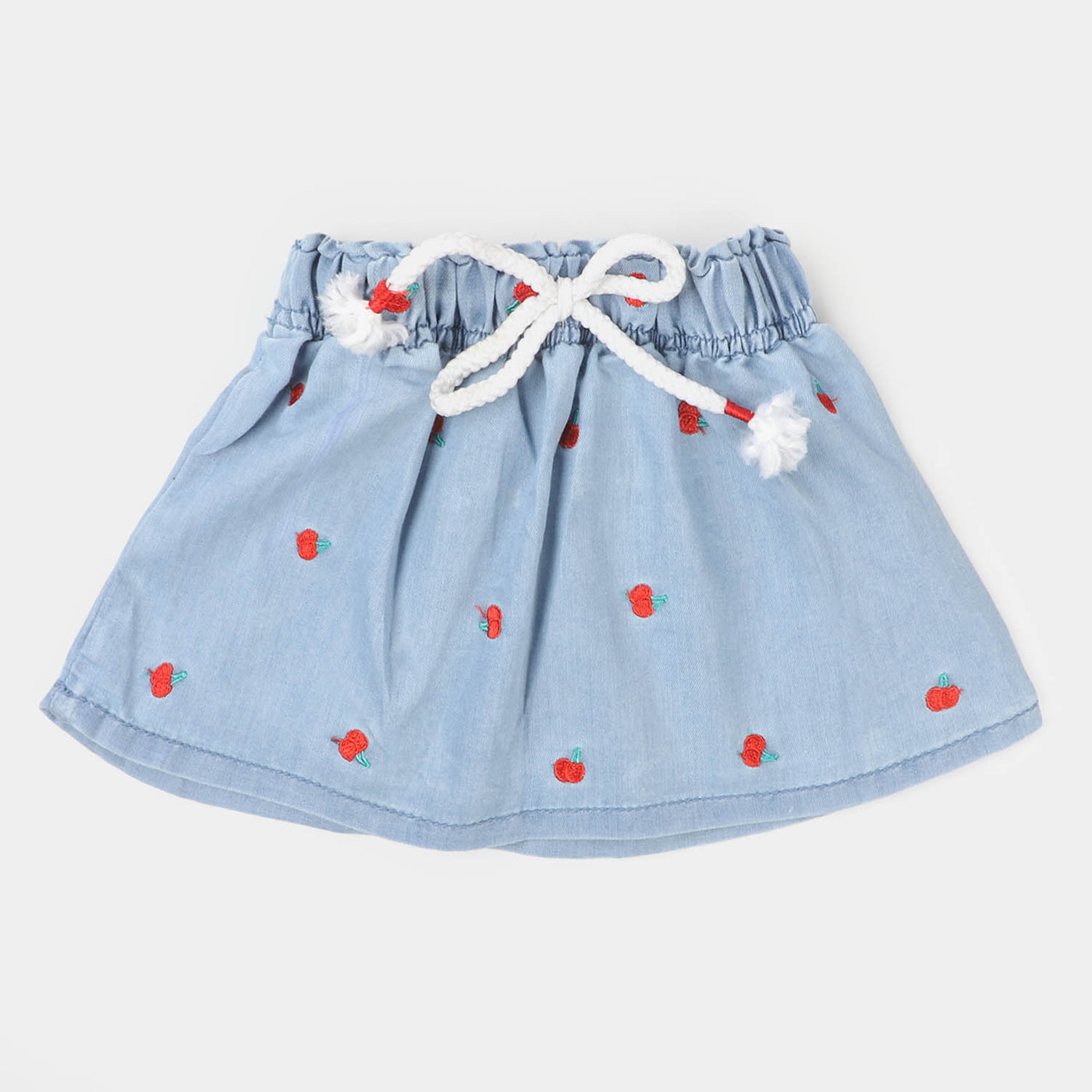 Infant Girls Denim Skirt Cherrific - Ice Blue