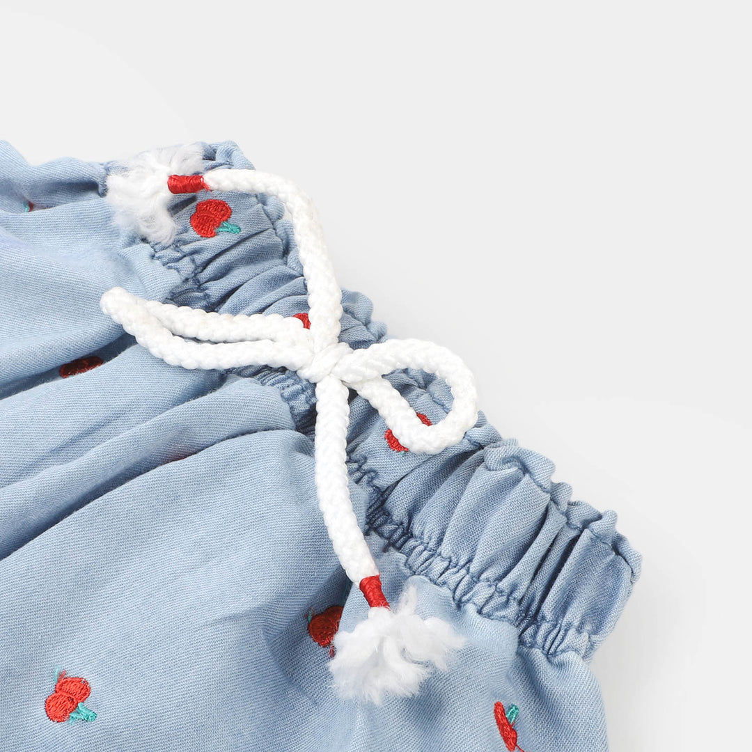 Infant Girls Denim Skirt Cherrific - Ice Blue