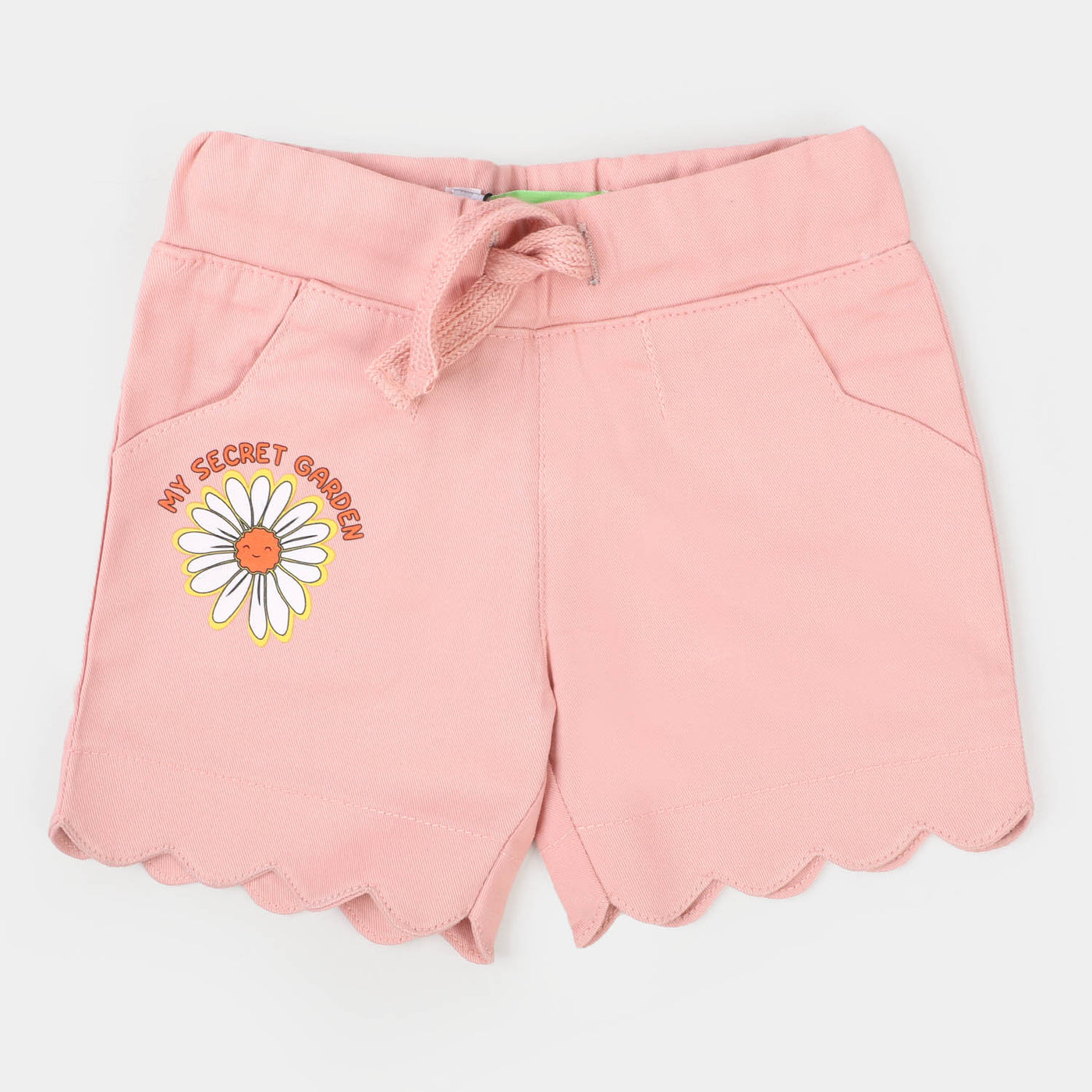 Infant Girls Cotton Short My Secret Garden - Peach