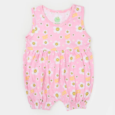 Infant Girls Knitted Cotton Romper Smiley World