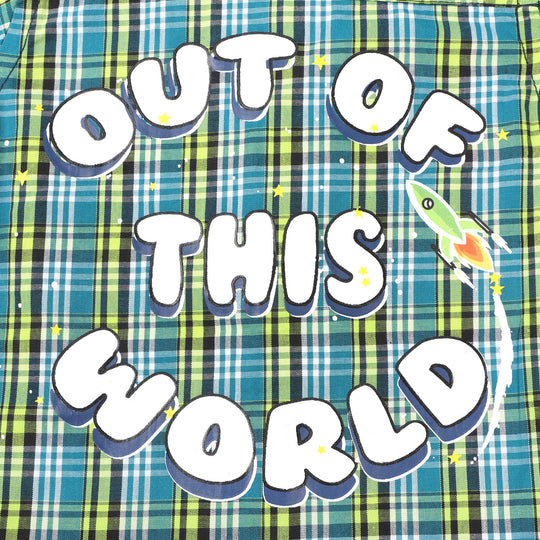 Infant Boys Cotton Checked Shirt World - Green