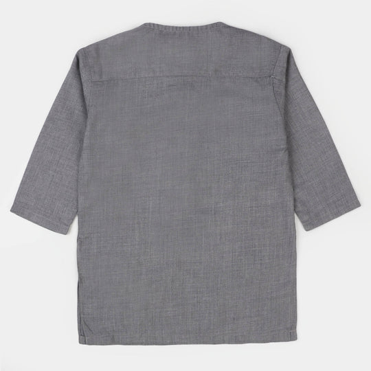 Infant Boys Basic Kurta - GREY