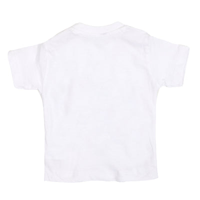 Infant Boys T-Shirt Character - B White