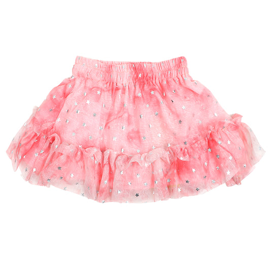 Girls Chiffon Casual Skirt Tye Dye Print - Paradise