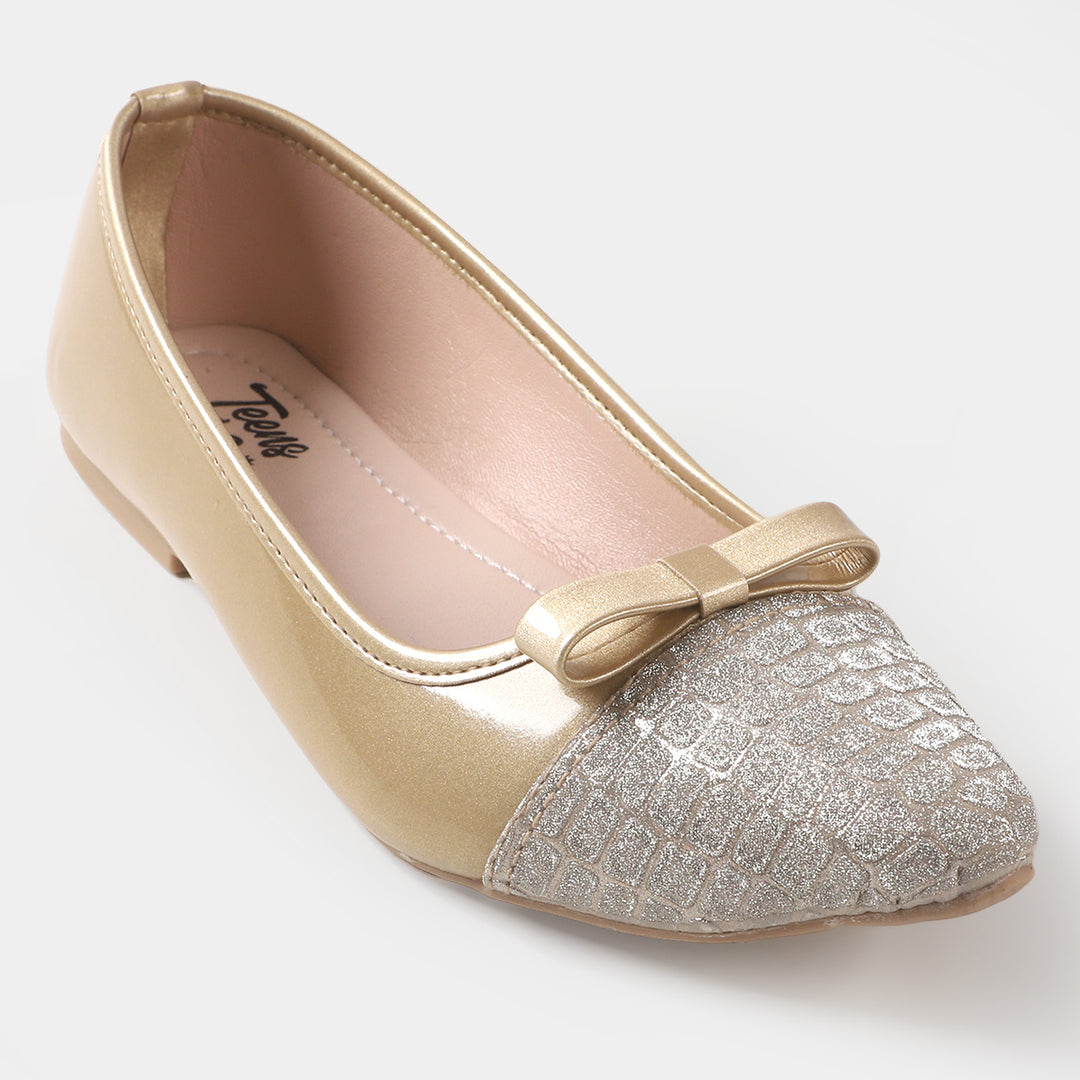 Teens Girls Pumps PP 80-5 - Gold