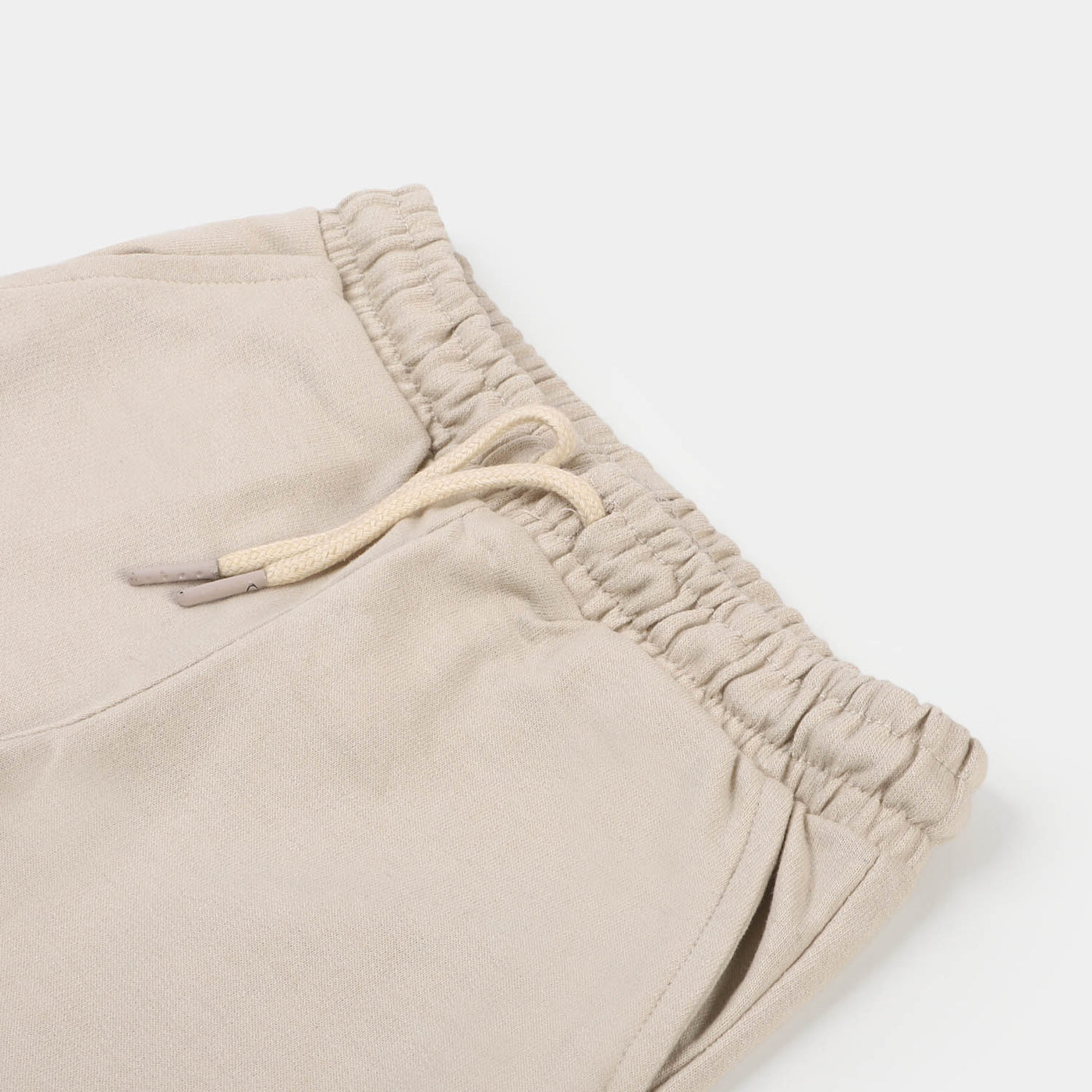 Teens Boys Cotton Terry Trouser Edge Pocket - Beige