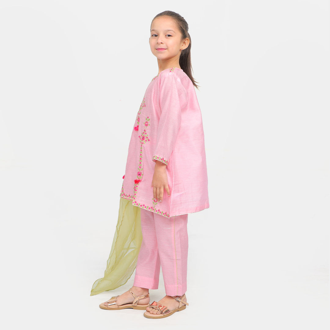 Girls 3 Pcs Fancy Rangoli - Pink