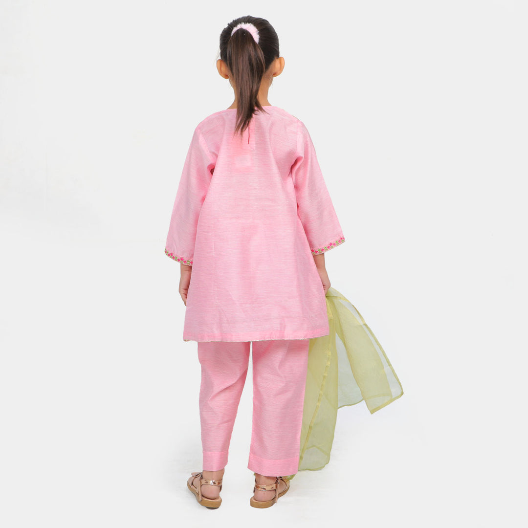 Girls 3 Pcs Fancy Rangoli - Pink