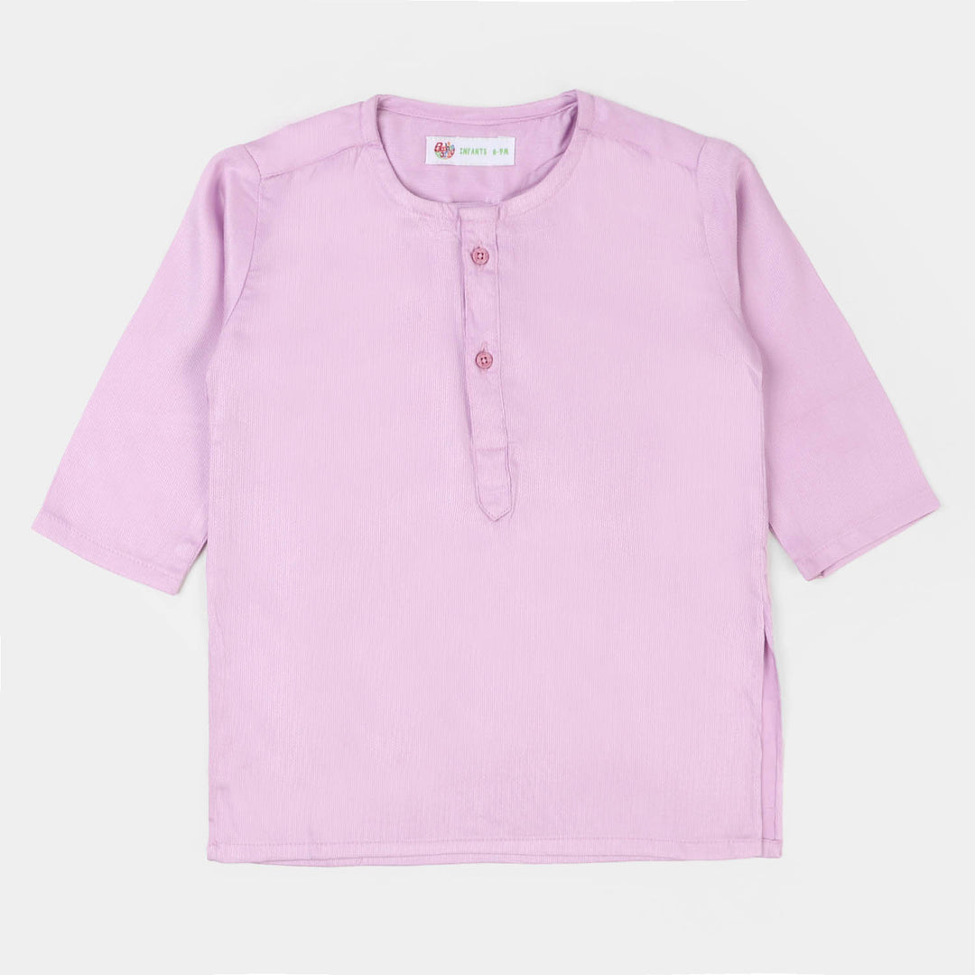 Infant Boys Basic Kurta - Lilac