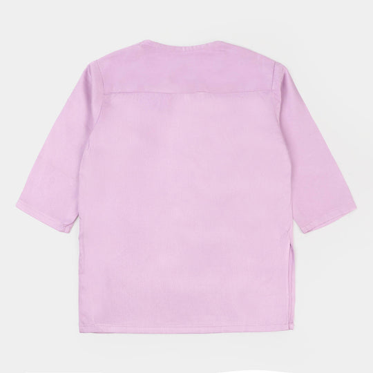 Infant Boys Basic Kurta - Lilac