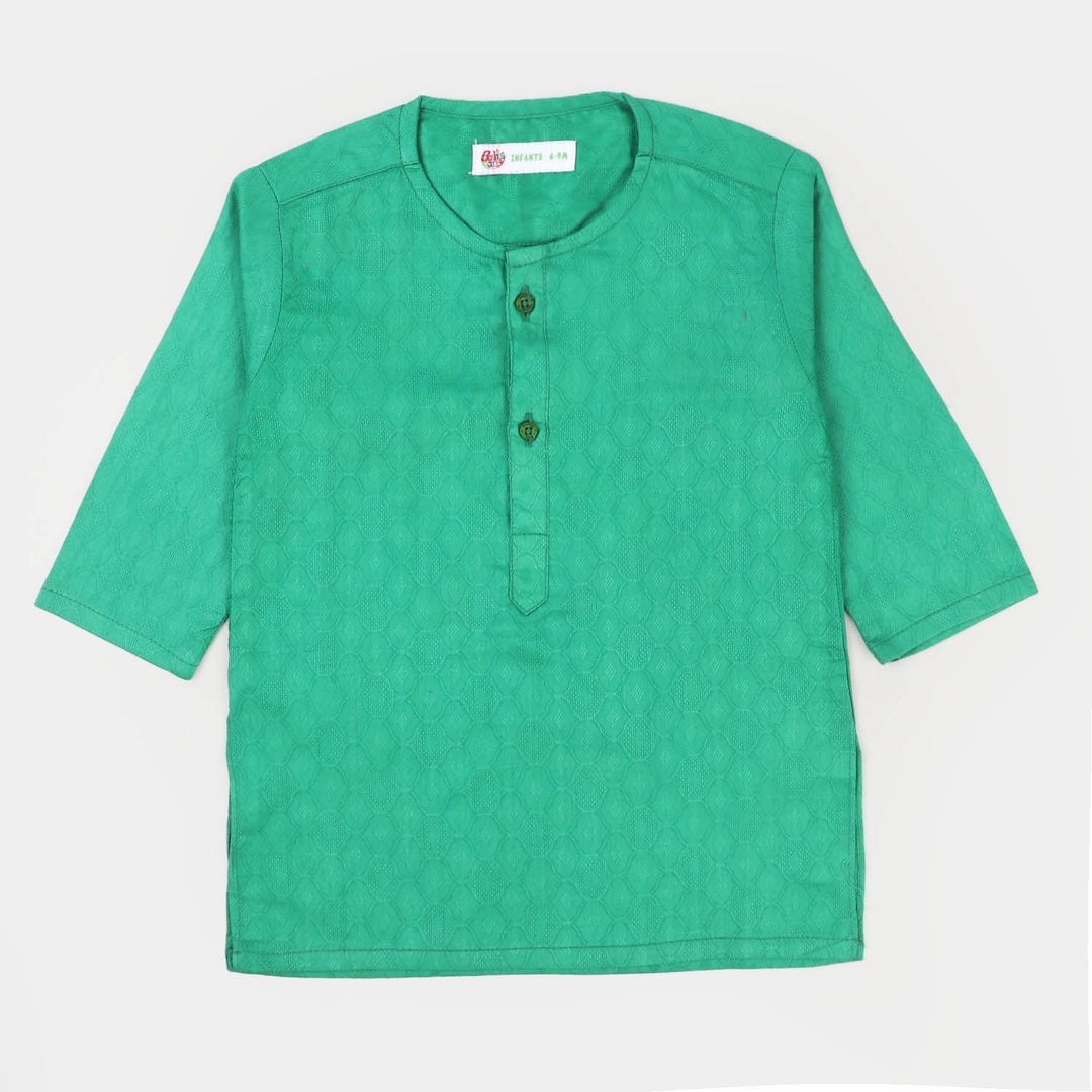 Infant Boys Basic Kurta - Green