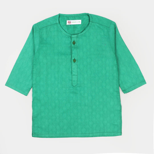 Infant Boys Basic Kurta - Green
