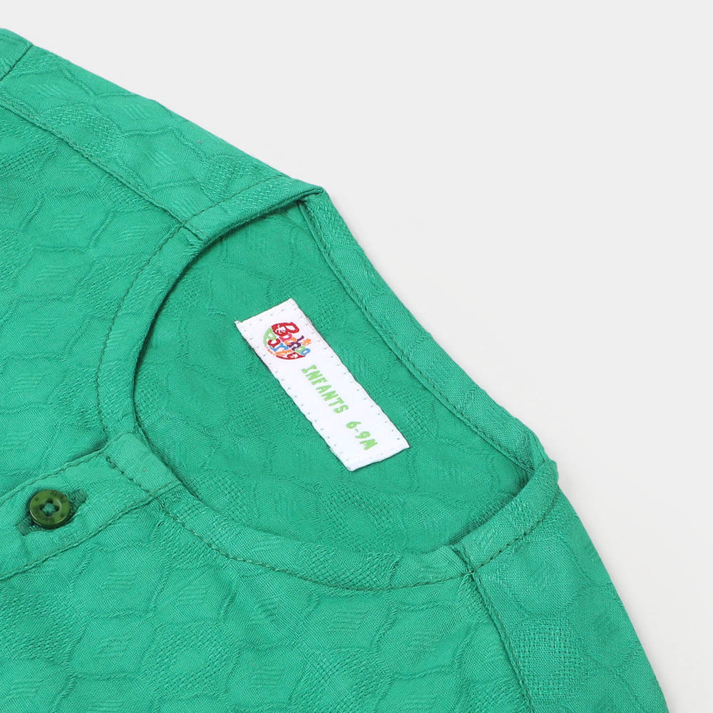 Infant Boys Basic Kurta - Green