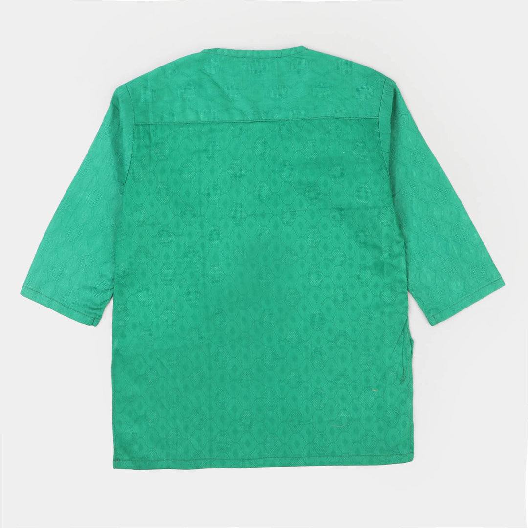 Infant Boys Basic Kurta - Green