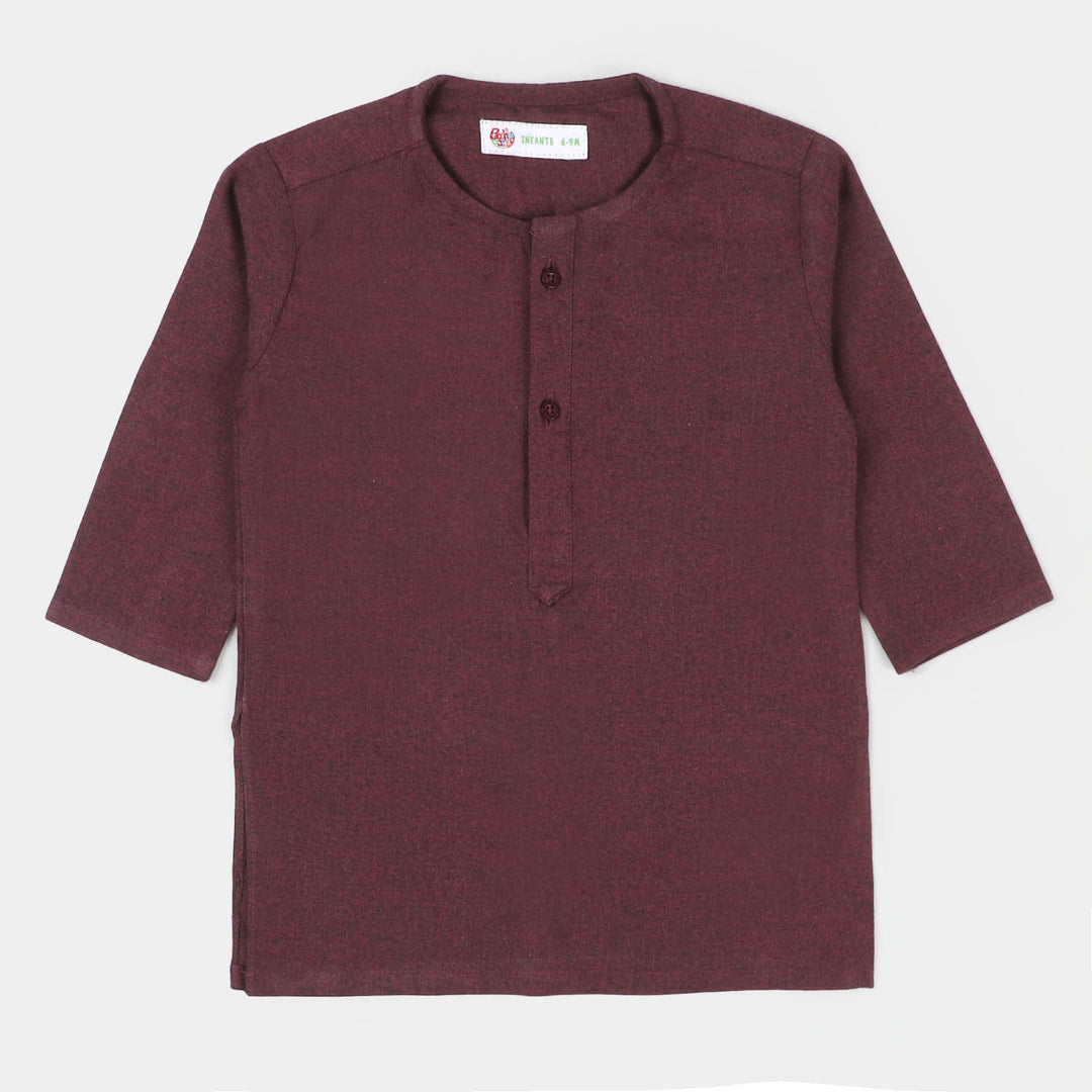 Infant Boys Basic Kurta - MAROON