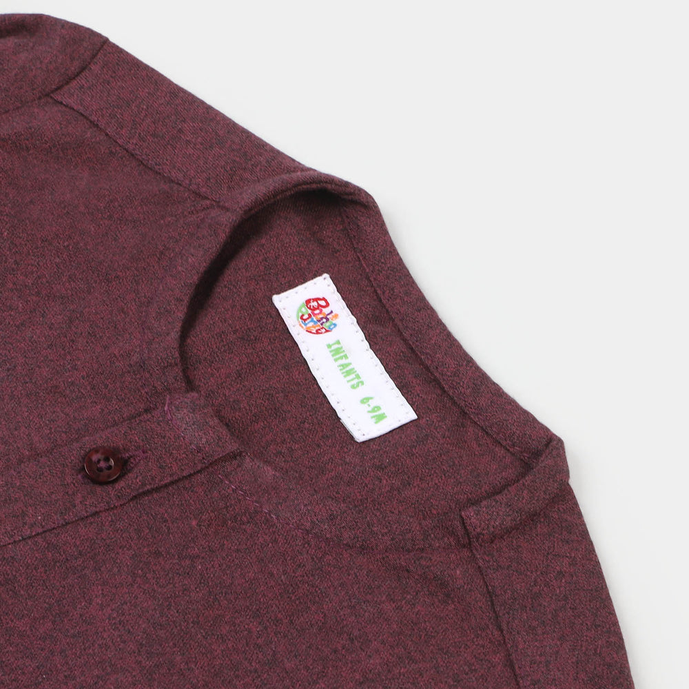 Infant Boys Basic Kurta - MAROON