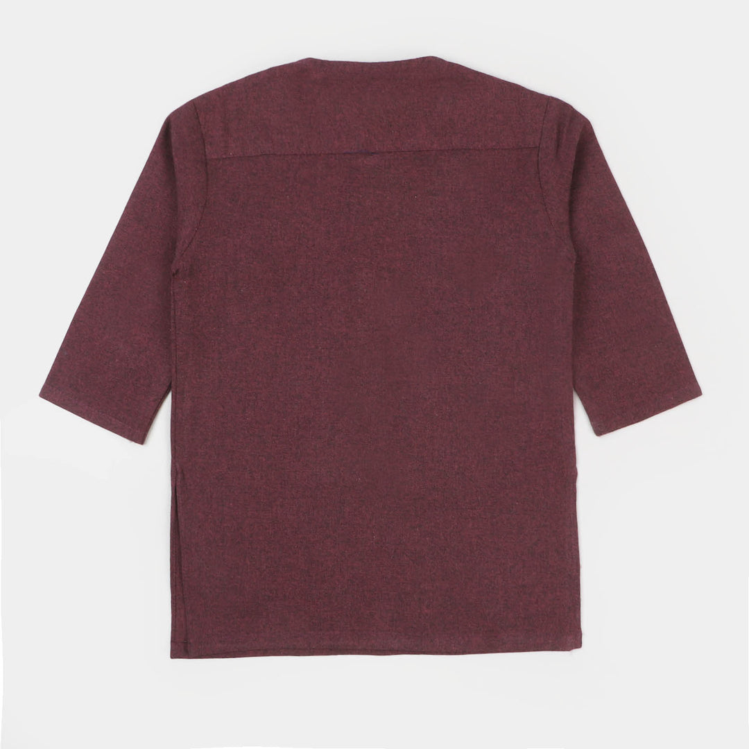 Infant Boys Basic Kurta - MAROON