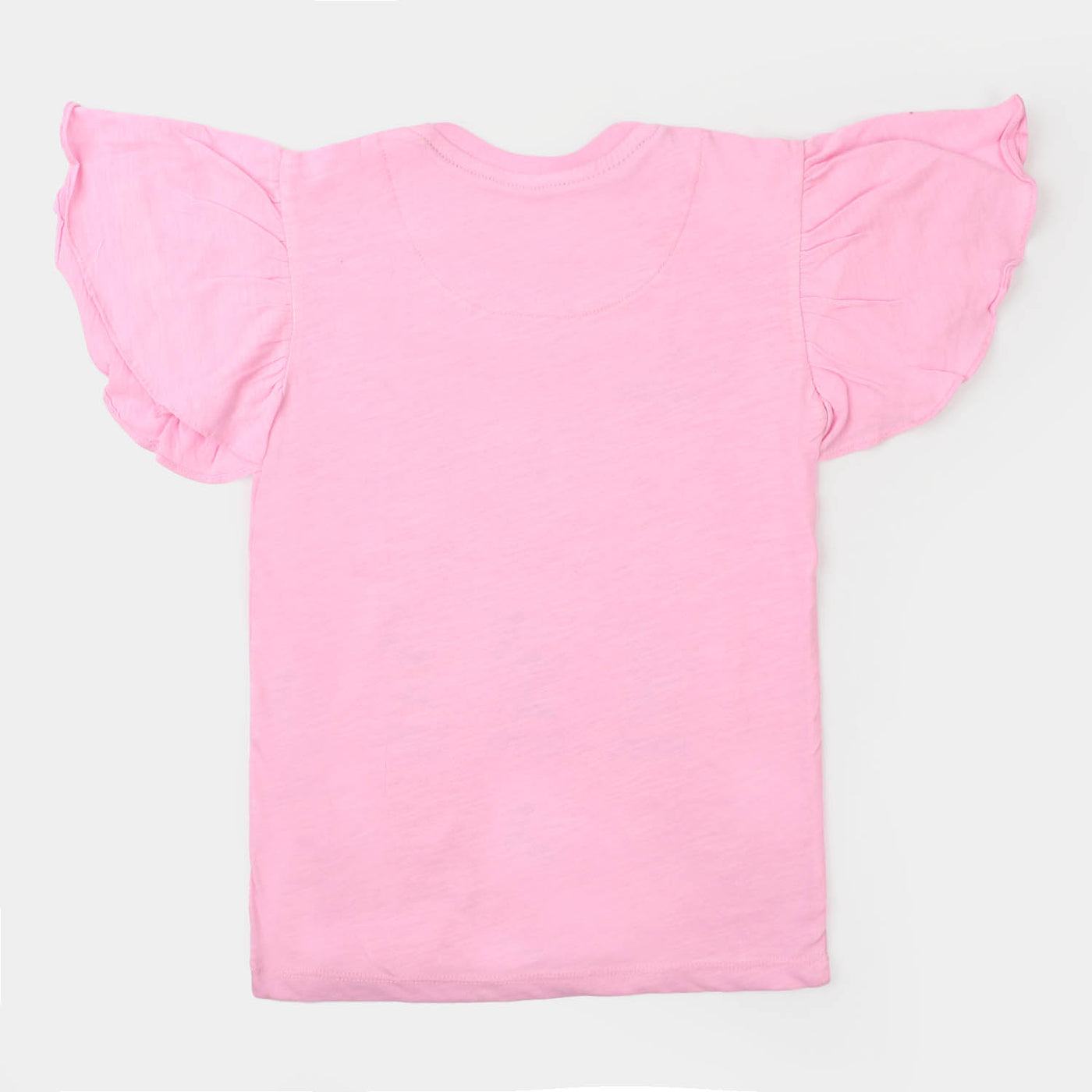 Girls Cotton Jersey T-Shirt Let's Draw - Light pink