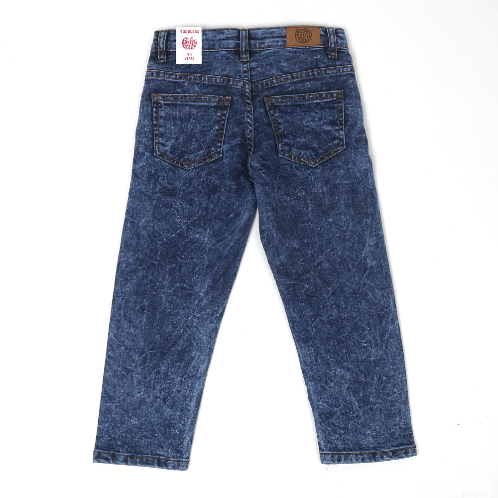 Boys Pant Denim Panels - Blue