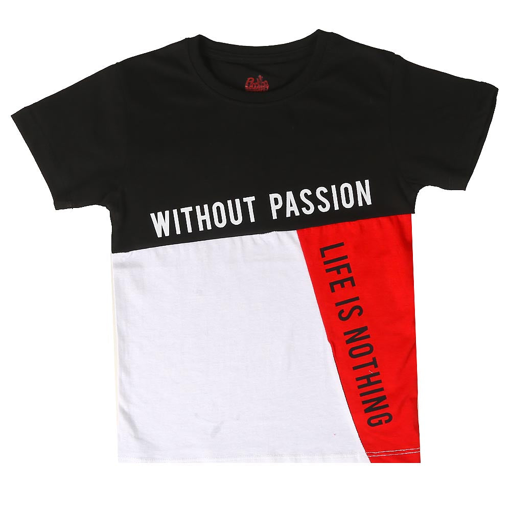 Boys T-Shirt HS Passion-Black