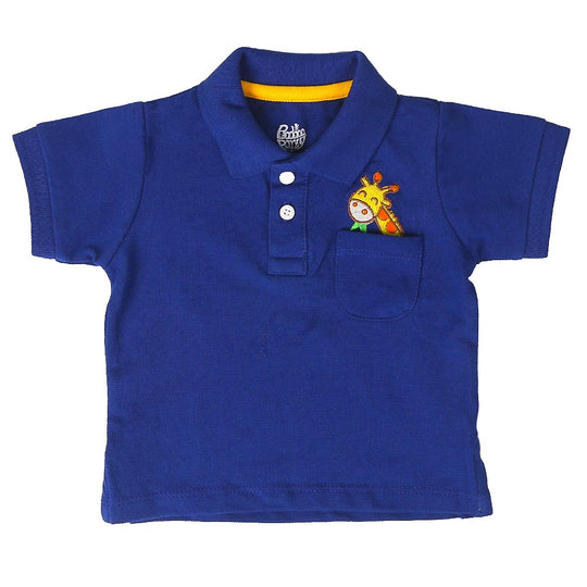 Infant Boys Polo Giraffe - Navy