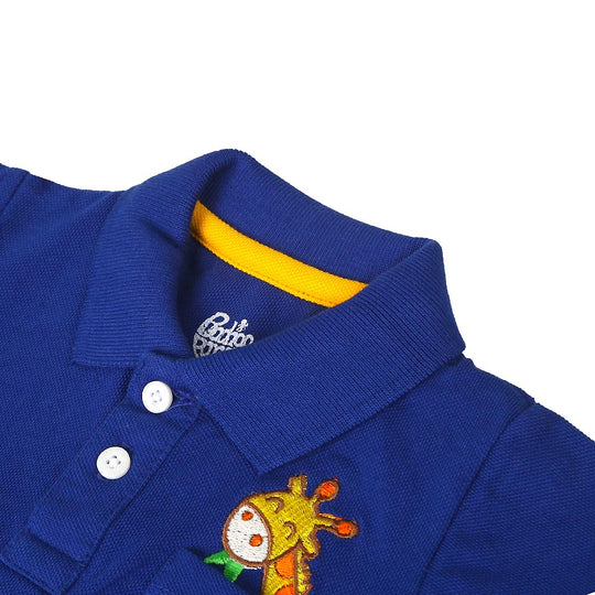 Infant Boys Polo Giraffe - Navy