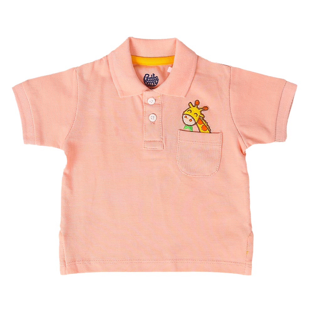 Infants Boys Polo Giraffe - Gos.Pink