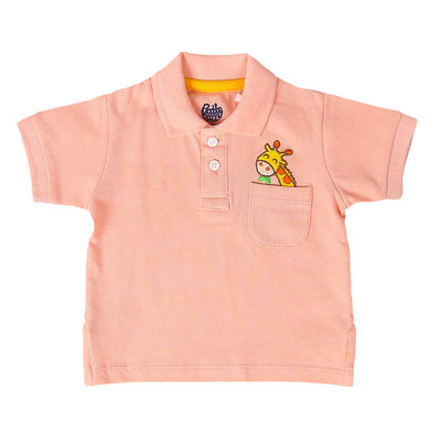 Infants Boys Polo Giraffe - Gos.Pink