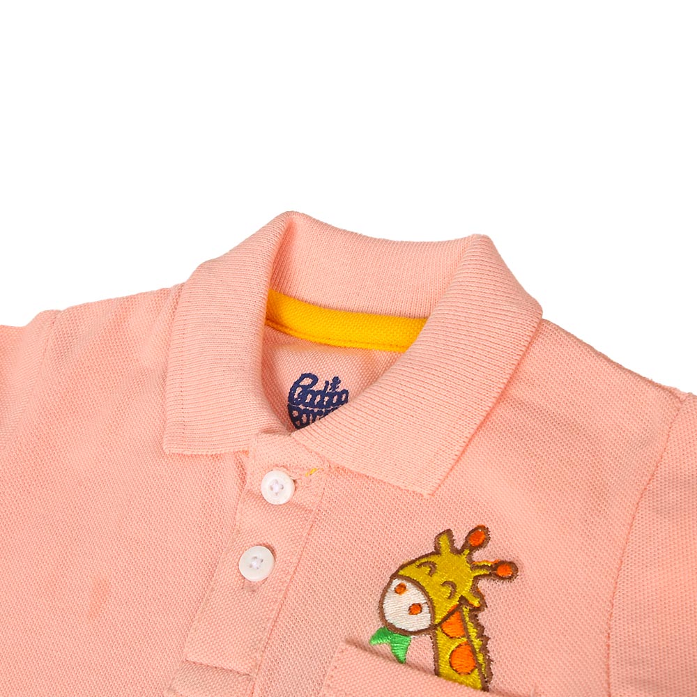 Infants Boys Polo Giraffe - Gos.Pink