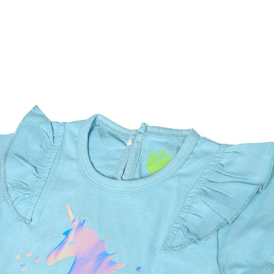 Infant Girls T-Shirt Exist-Light Blue