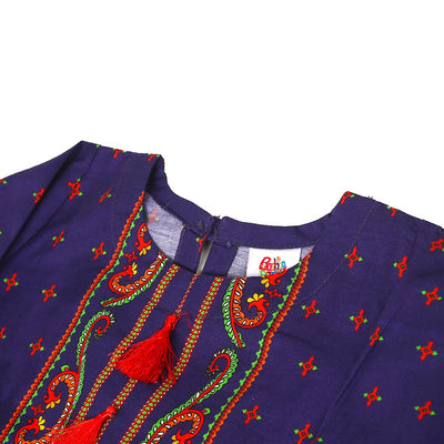 Infants Girls Digital Print Kurti Nourhan Girl - Purple