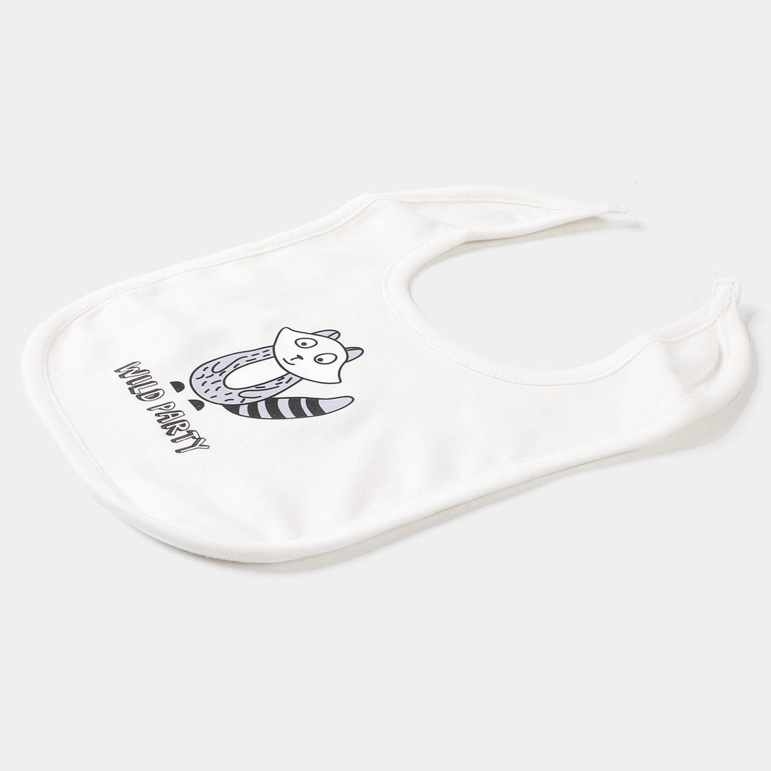 Bibs 2Pcs Little Dude - White