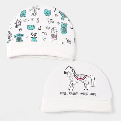 Cap 2 Pc Little Dude - White