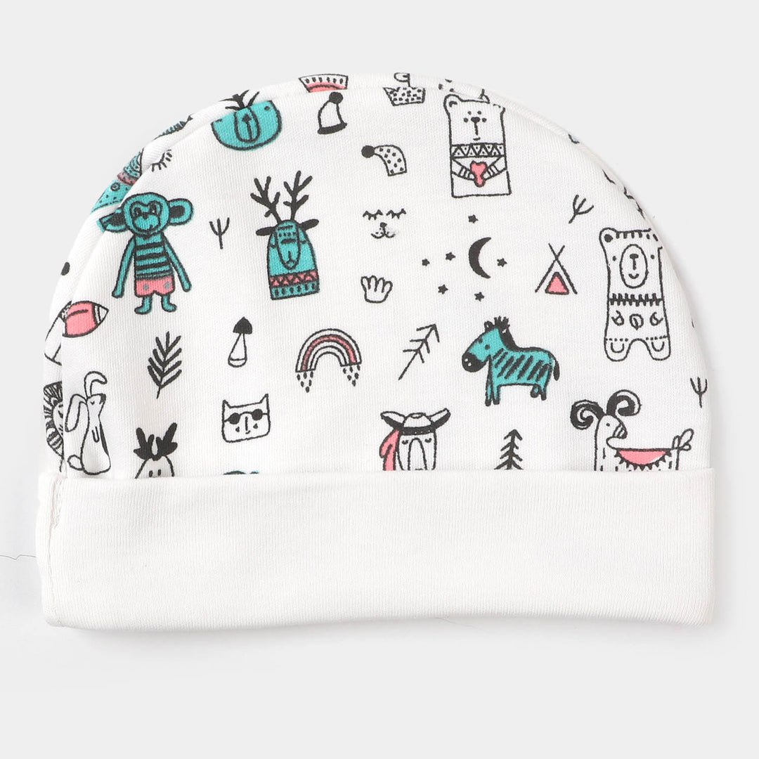 Cap 2 Pc Little Dude - White