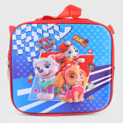 New Style Double Shoulder "Cartoon School Bag With Trolley" 3in1 - Red