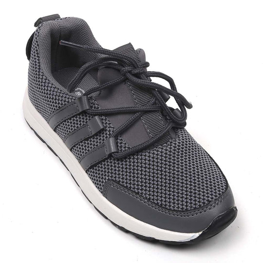 Casual Lace Up Sneakers For Boys - Grey