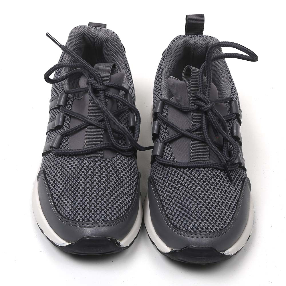 Casual Lace Up Sneakers For Boys - Grey