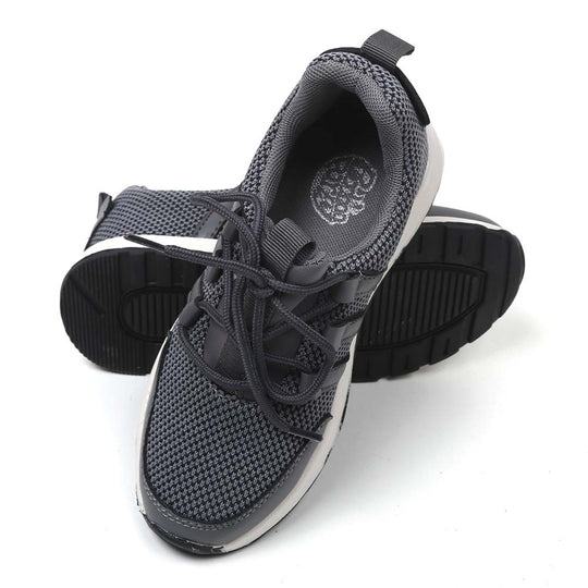 Casual Lace Up Sneakers For Boys - Grey