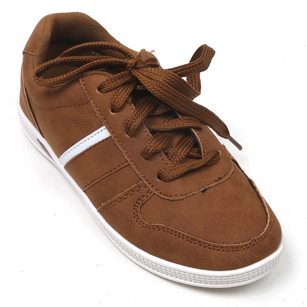 Casual Lace Up Sneakers For Boys - CAMEL