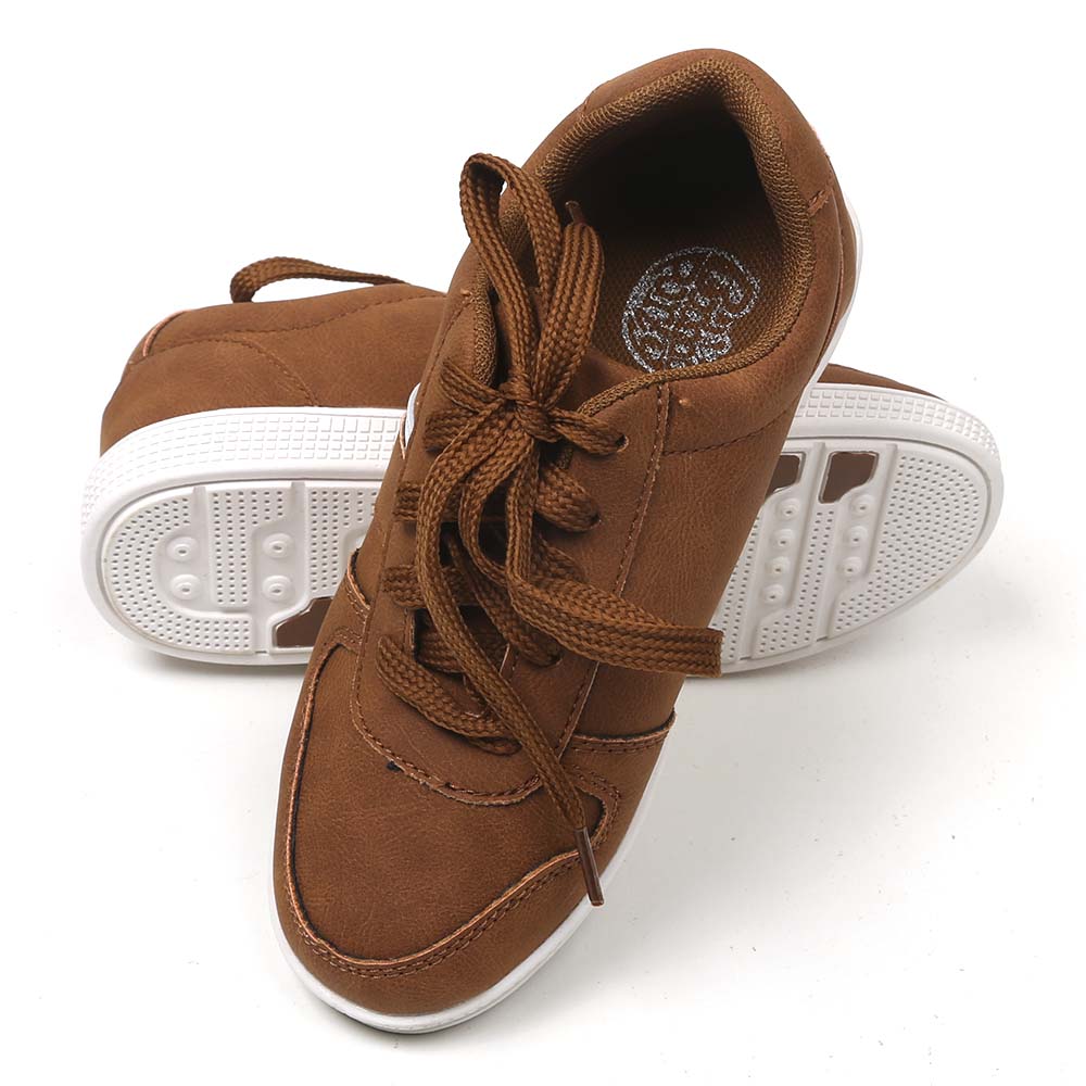 Casual Lace Up Sneakers For Boys - CAMEL
