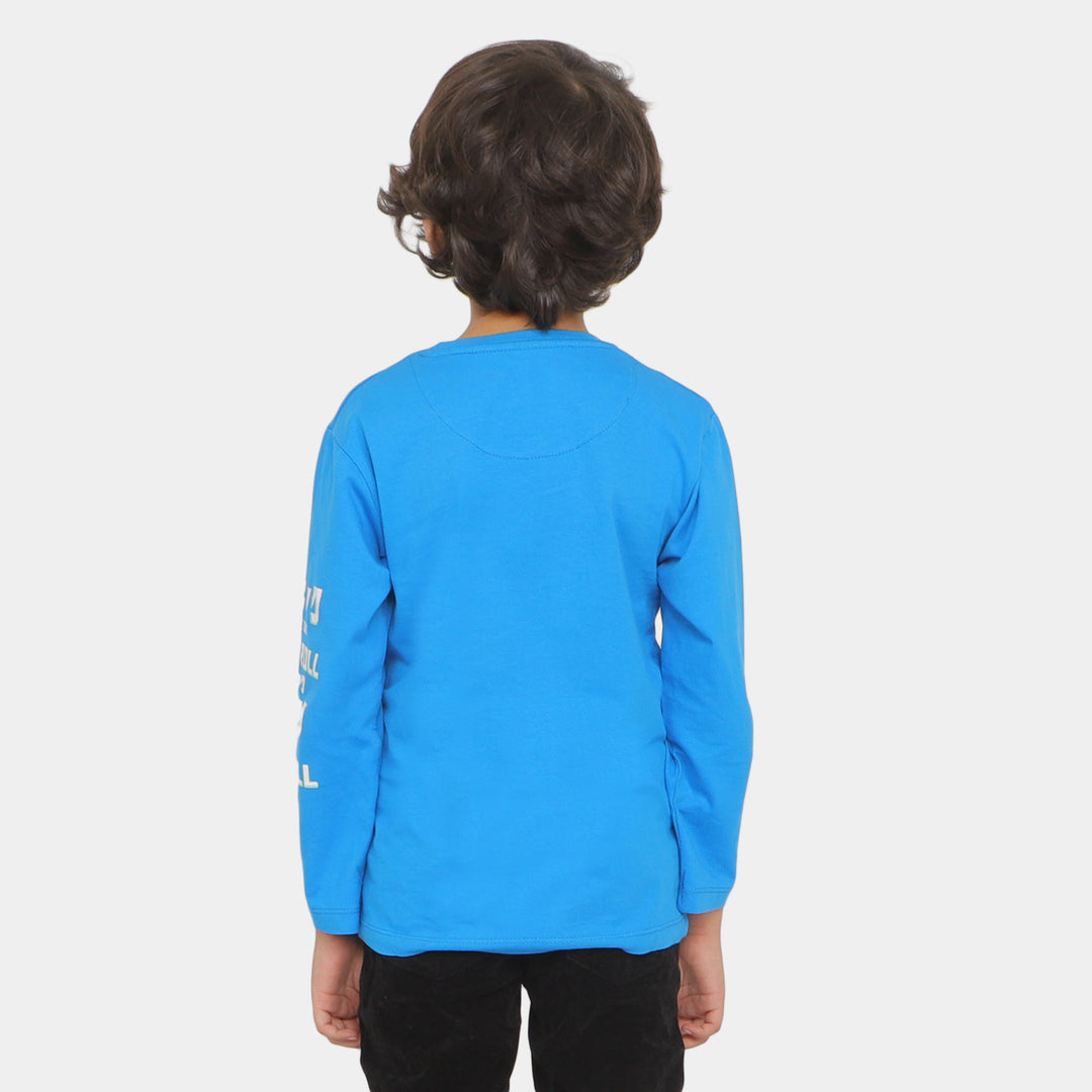 Boys T-Shirt Hedge Hog - Blue Aster