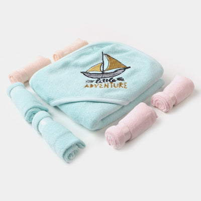 Bath Towel Little Adventure - Sky Blue