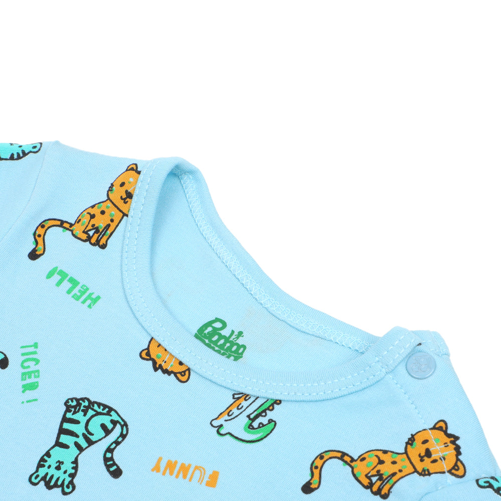 Infant Boys Knitted Romper Hello Tiger