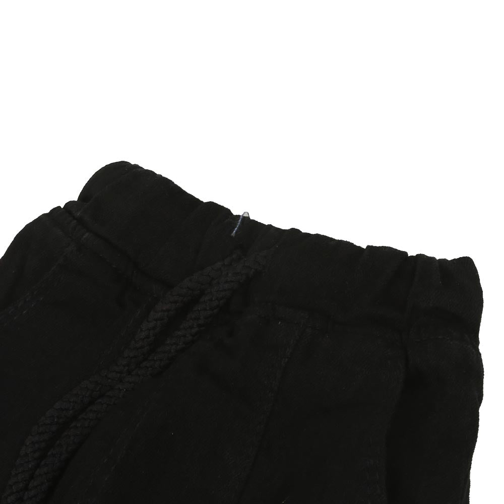 Infant Girls Pant Denim Sequins Bow - Black