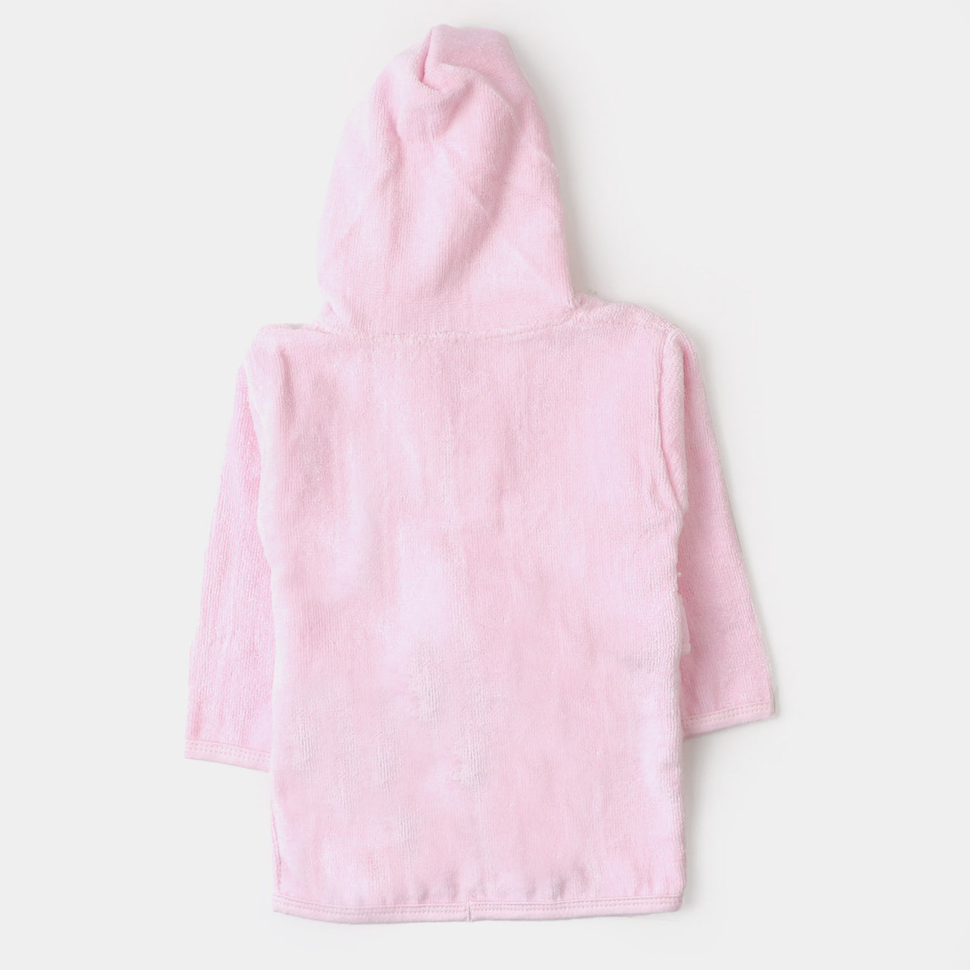 Baby Cotton Hooded Bath Gown - Pink