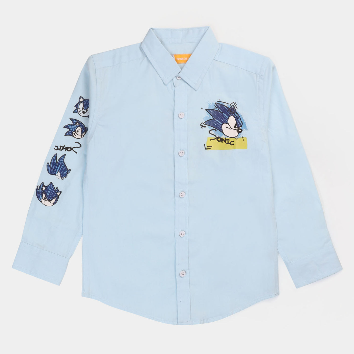 Boys Cotton Casual Shirt Character - SKY BLUE