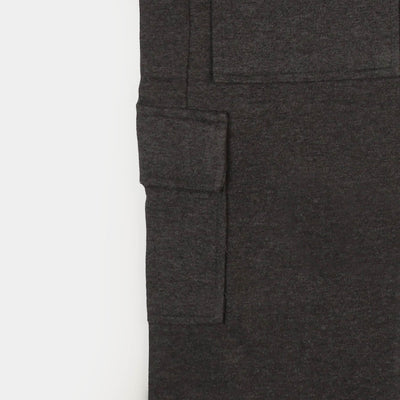 Teens Boys Knitted Terry Trouser - Charcoal